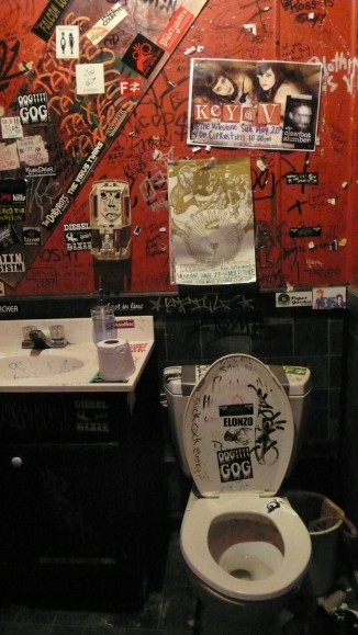 Milestone's authentic punk-rock bathroom - ::tear:: - Charlotte, NC